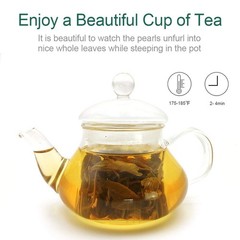 Jasmine Pearl Tea Jasmine Dragon Pearls Loose Leaf Green Tea Jasmine Gree…