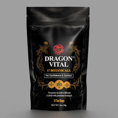 Dragon Vital Herbal Tea with Ginseng & Maca – Natural Energy Support