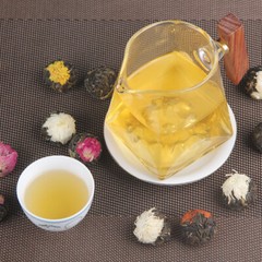 (120g) Raw Tea 18 Pcs Handmade Ball-shaped Assorted Flowers Flowering Pu-erh