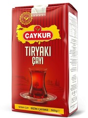 ÇAYKUR Tiryaki Turkish Black Tea, Strong Brew, Full Flavor, Loose Leaf 500g