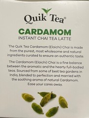 Quik Tea Cardamom instant Chai Tea Latte