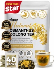 40 Count Premium Osmanthus Oolong Tea Bags 100% Natural, Aromatic Osmanthus …