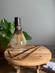 US SELLER – Shin Chashaku | Handcrafted Brown Bamboo Matcha Tea Scoop