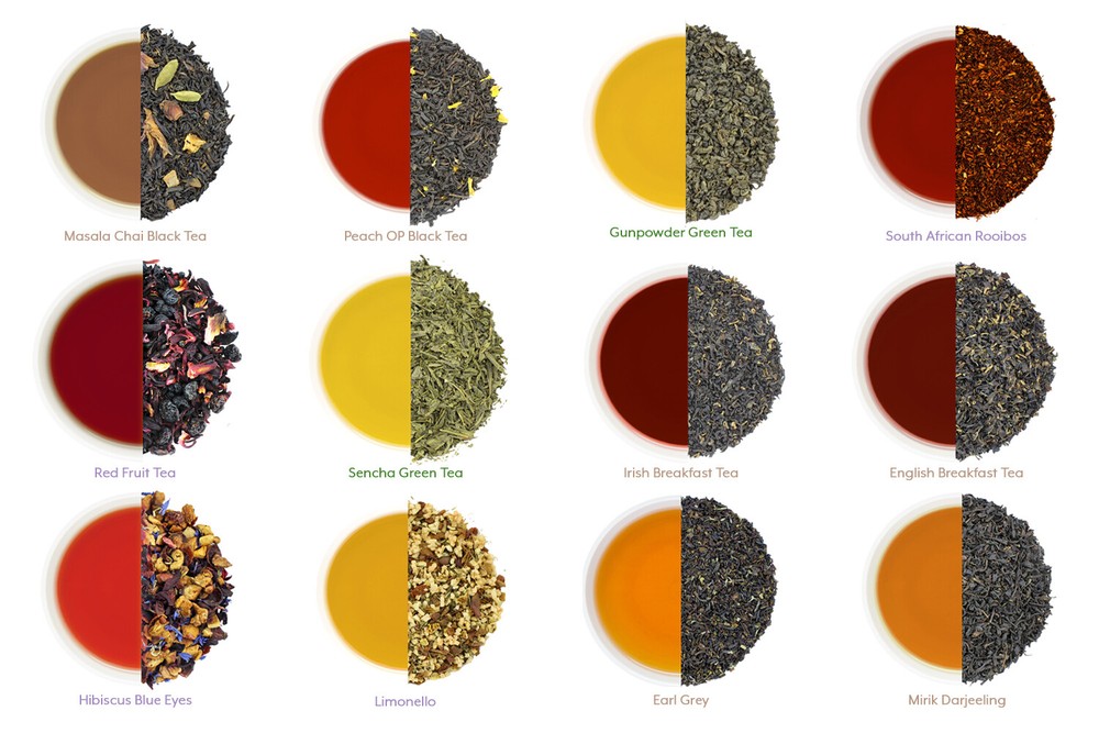 Ultimate Loose Leaf Tea Sampler Featuring 12 Black/ Green/ Herbal Teas