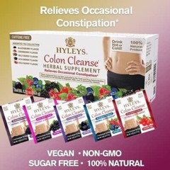 (2-PACK BUNDLE ) HYLEYS 42 CT Colon Cleanse 5 Flavor Assorted Tea (84 TEA BAGS)