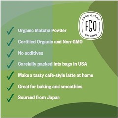 Organic Matcha Green Tea Powder – 100% Pure Matcha for Latte & Baking