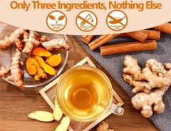 60-300 Turmeric,Ginger,Cinnamon Tea Bags,100% Natural,No Additives,Caffeine Free
