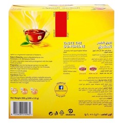 Liptons Black Tea Bags Value Pack | 100 Tea Bags 200g