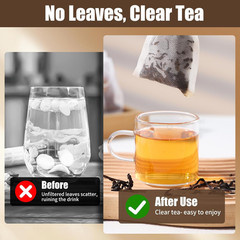 300 PCS Disposable Tea Bags for Loose Leaf Tea, Empty Tea Filter Bags with Draws