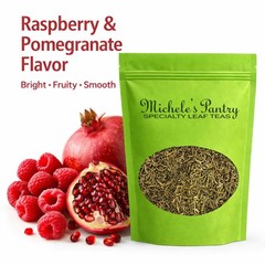 Michele’s Pantry Raspberry Pomegranate Bulk Green Tea-1 Lb Loose Leaf Tea