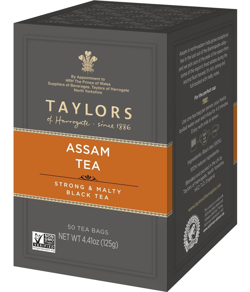 Taylors Of Harrogate Pure Assam Tea Bags Pack Of 300 Rich Malty Flavor