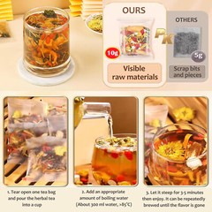 Chrysanthemum Cassia Seed & Burdock Goji Berry Tea, Liver Cleanse & Detox Herbal