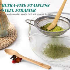 Matcha Whisk Set: Matcha Set with Bamboo Matcha Whisk and Ceramic Holder,Bamb…