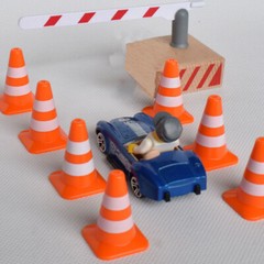 7x Model Traffic Cones Traffic Road Cones Construction Toys Model Traffic Signs