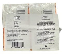 NEW – Lot 4 Boxes Good Earth Sweet & Spicy Caffeine Free Organic TEA (72 Total)