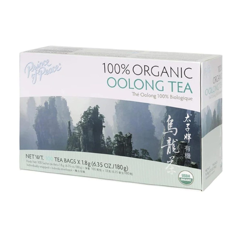 Organic Oolong Tea, 100 Tea Bags Each Box -Prince of Peace