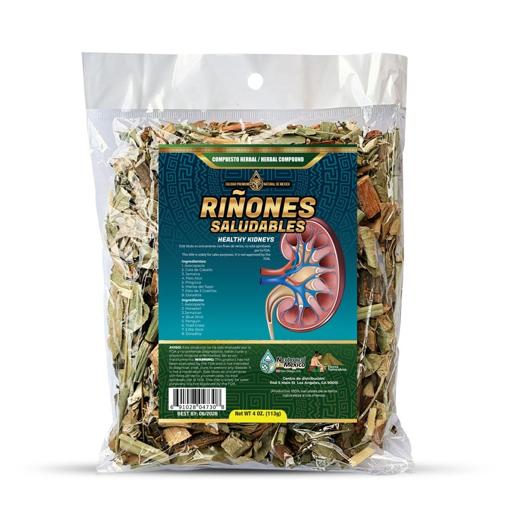 Riñones, Compuesto Te Herbal 4 oz. Kidney Tea 4 Oz. Natural de Mexico
