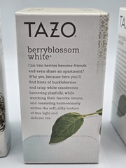Three (3) Boxes TAZO Berryblossom White Tea Discontinued 60 Teabags BB 06/21