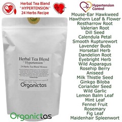 Organic Tea for High Blood Pressure – 24 Herbs Blend to lower BP naturally 100g