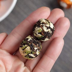 120g High-quality Yunnan Jasmine Pu’er Tea Rich Aroma Canned Tea Bulk Longzhu