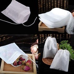 300x Fabric Drawstring Loose Tea Bags 1 Teaspoon Capacity (Free 2-Day Shipping)