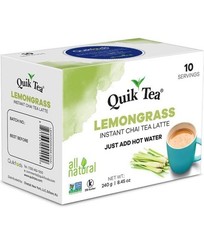 QuikTea Chai Tea Latte 4 Flavor Variety Pack, Cardamom/Masala/Ginger/Lemongrass