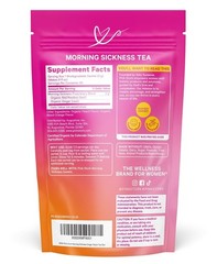 Organic Morning Sickness Tea with Ginger-Peach Flavor – 15 Sachets for Pregnancy