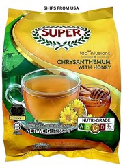 SUPER Chrysanthemum Honey Tea | Instant Drink Malaysia | 20 Sticks 360g