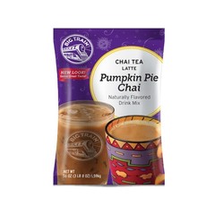 Pumpkin Pie Chai Tea Latte Beverage Mix, 3.5 Pound (Pack of 4)