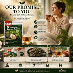 45 Count Premium Soursop Graviola Tea Bags 100% Natural soursop leaves, NonG…