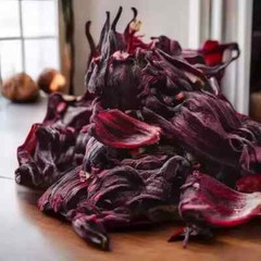 Dried Hibiscus Flowers Cut & Sifted, Flor de Jamaica, Hibiscus Tea Jamaica 100g
