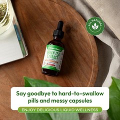 Green Tea 10:1 Extract 50% EGCG – Green Tea Liquid Drops – Vegan, 4X More Powerf