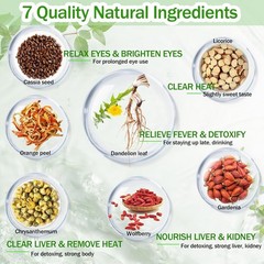 Dandelion Wolfberry Tea, Kidneys & Liver Health, Seven Natural Herbal Ingredient
