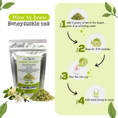 Traditional health herbs, Honey suckle dried herbal tea honeysuckle tea 2 oz