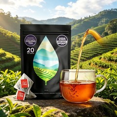 PiPi Tea Organic Oolong Tea Bags – Whole Leaf, 20 Bags (4g Each) – Cortisol &Ca1