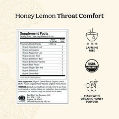 Yogi Tea – Honey Lemon Throat Comfort (4 Pack) Caffeine Free 64 Organic Tea Bags