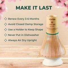 Bamboo Whisk Creamy Matcha Lattes Traditional Japanese Tea Ceremony Tool New