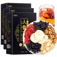 Ginseng Six Treasure Tea, Kidney Support Formula, Chinese Herbal Tea – 30 Bags
