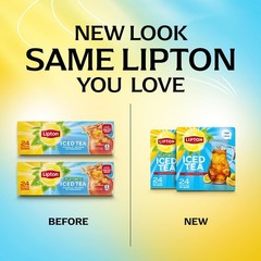 Lipton Unsweetened Iced Tea Bags, Family Size Zero Calories, 24 Total Tea Bags