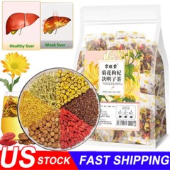 Chrysanthemum Cassia Seed & Burdock Goji Berry Tea, Liver Cleanse & Detox Herbal