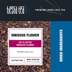 Tiesta Tea – Dried Hibiscus, Loose Leaf, Cut & Sifted Hibiscus Flower, Premium B