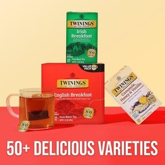 Twinings English Breakfast Black Tea, 100 Individually Wrapped Tea Bags