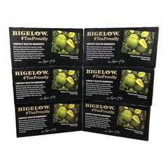Lot of 6 NEW Bigelow Earl Grey Black Tea Bags Decaffeinated 120 Bags Total