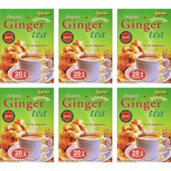Honsei Instant Ginger Honey Tea, 18 g/0.63 oz., 20 Sachets Each Box – 6 PACK