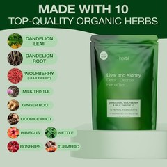 Organic Dandelion Wolfberry Tea – Kidney and Liver Detox – Liver…