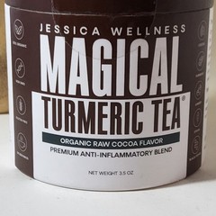 Jessica Wellness Magical Turmeric Tea Organic COCOA FLAVOR 3.5oz SEALED / NEW