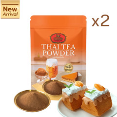 2 pcs ChaTraMue Thai Tea Powder 100g Instant Original No Sugar Baking & Drinks