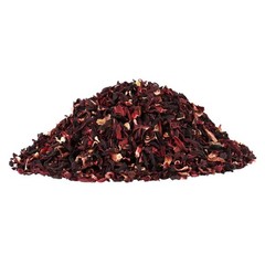 Organic Hibiscus Flowers Cut & Sifted 1 lb – USDA Certified, Resealable Pouch