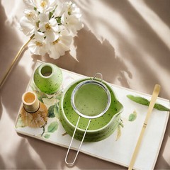 7-Piece Japanese Matcha Tea Set Whisk Tea Ceremony Kit Tea Making Tool Kit Gifts