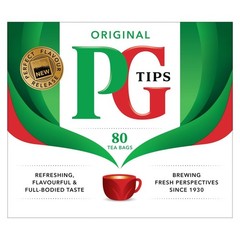 PG Tips Premium Black Tea, Pyramid Bags, 80 ct